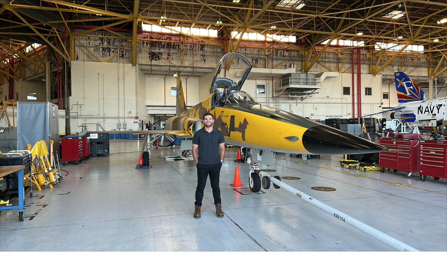 Henry Kanfer with F-5 Tiger II